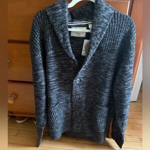 Weatherproof Vintage Men's Charcoal Cardigan Sweater